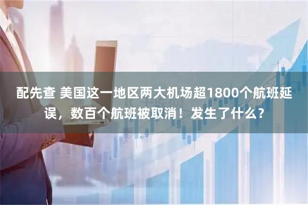 配先查 美国这一地区两大机场超1800个航班延误，数百个航班被取消！发生了什么？